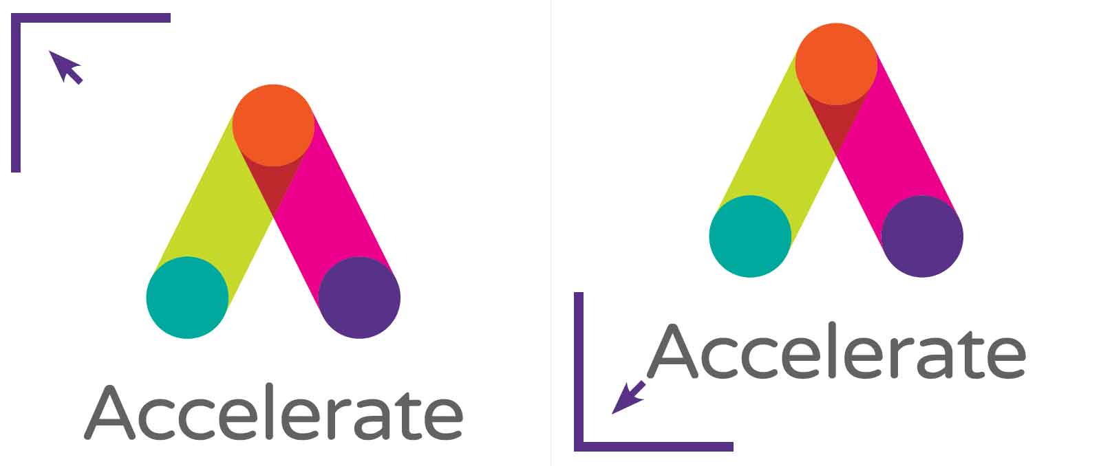 Accelereate logo postion