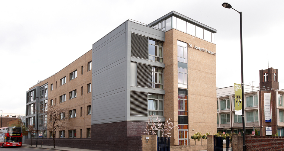 Outside view of St Joseph’s Hospice Mare St, Hackney London, E8 4SA