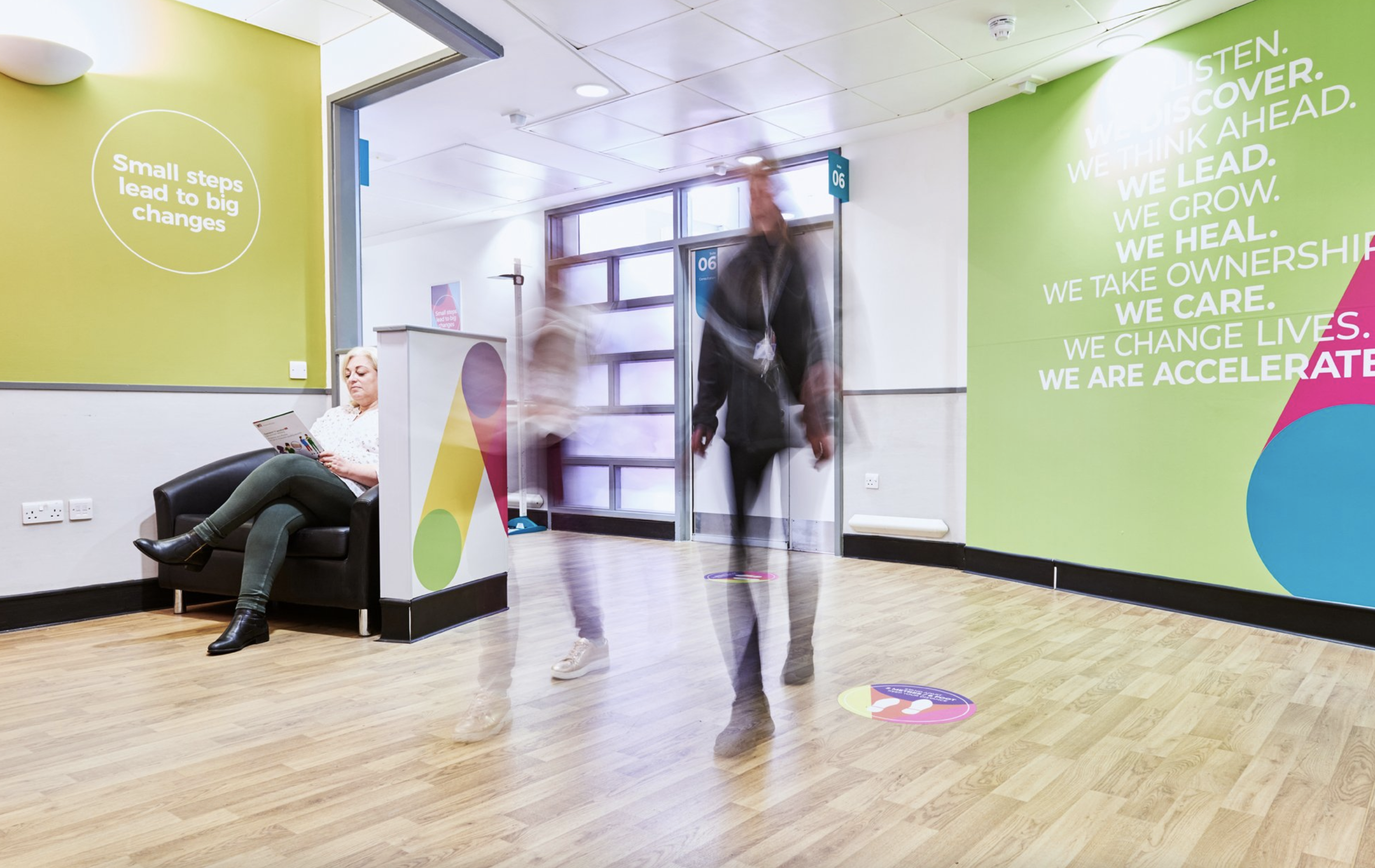 Interior hallway at Accelerate CIC, Hackney, London