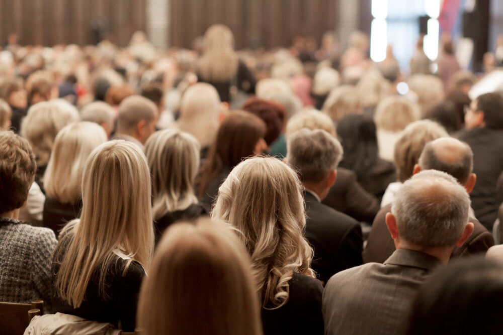 People at a conference